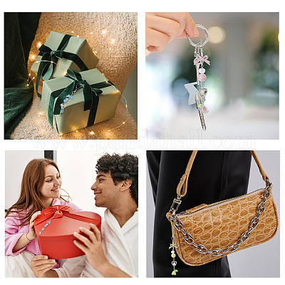 6шт 6-х цветный сплав с пластиковыми мобильными ремешками&nbsp;AJEW-FH0005-71-1