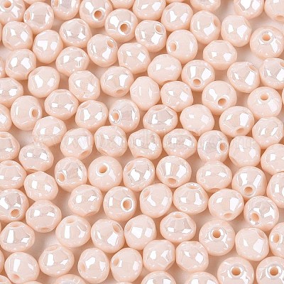 Непрозрачные цветные стеклянные бусины SEED-N007-34B-1