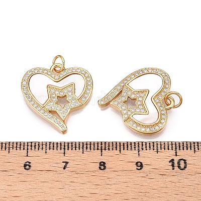 Латунные микропаве прозрачные подвески с фианитом KK-N254-205G-1