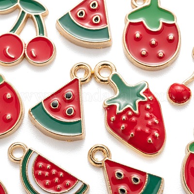 140 шт. 7 стильные подвески из светлого золотого сплава с эмалью ENAM-LS0001-65-1