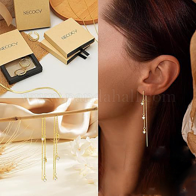 Плоская круглая латунная прозрачная кубическая циркония серьга резьба FS-WG76BDC-01-1