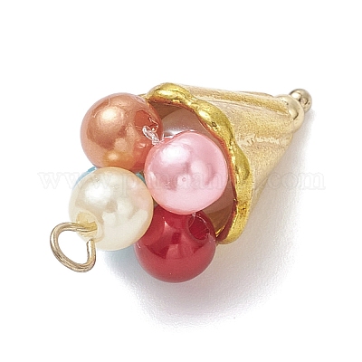 Подвески из акрила и перламутрового стекла PALLOY-TA00363-1