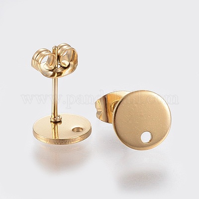 Ионное покрытие (ip) 304 нержавеющая сталь гвоздики фурнитура для сережек STAS-K184-01-01G-1