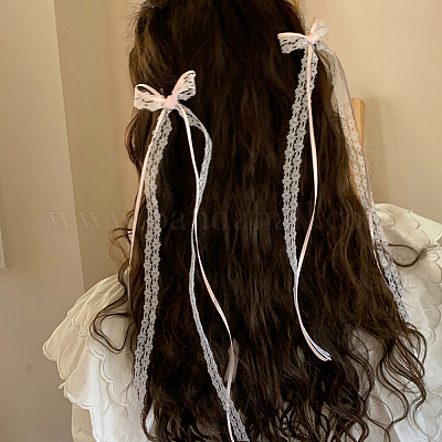 10 шт. 5-х цветные заколки-бантики из полиэфирной смолы&nbsp;PHAR-CN0001-05-1