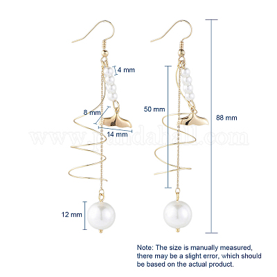 Болтающийся серьги EJEW-JE03809-03-1