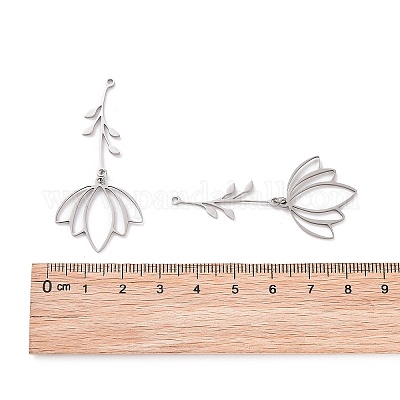 Большие подвески из не тускнеющей нержавеющей стали 201 STAS-S105-LA364-1-1