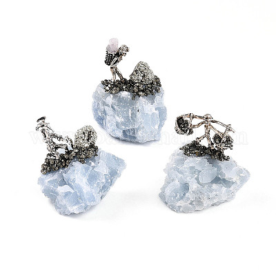 Скульптура из кластера природного кианита G-N347-03B-1