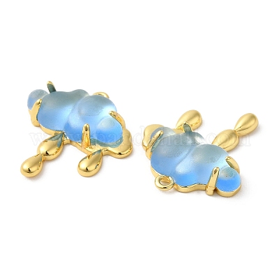 Подвески из полупрозрачной смолы KK-C023-04B-1