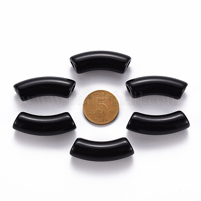 Непрозрачные акриловые бусины MACR-S372-001B-S002-1