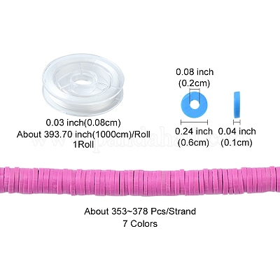 7 нить 7 цвета CLAY-FS0001-28-1