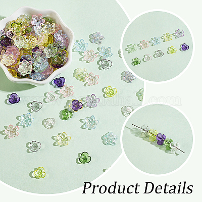 300 шт. 2 прозрачных акриловых колпачка для бусин FIND-GA0003-22-1