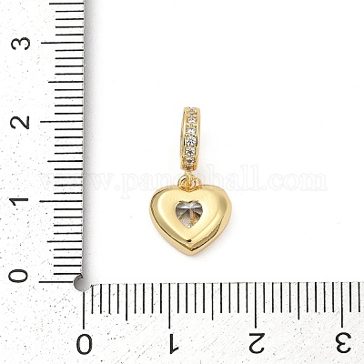 Европейские подвески с подвесками из латуни и кубическим цирконием KK-U062-58G-1