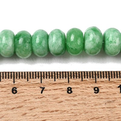 Окрашенные природные белый нефрит бисер пряди G-G107-A30-01-1