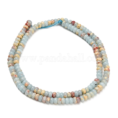 Синтетические имперские нитки из бисера яшмы G-Z110-B04-2x4mm-08-1