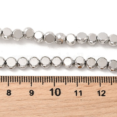 Стеклянные бусины с гальваническим покрытием  EGLA-F166-04A-P-1