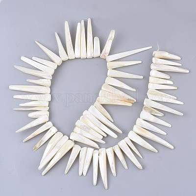 Chapelets de perles en coquille d'eau douce &nbsp;SHEL-S276-52B-1