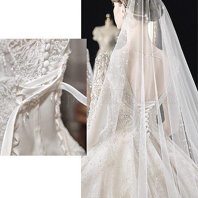 Плоские атласные ленты длиной 2 м. OCOR-WH0078-86B-1