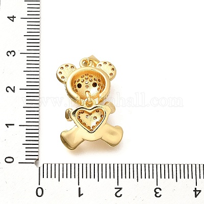 Покрытие стойки латунь микропаве прозрачные подвески из кубического циркония KK-M309-39C-G-1