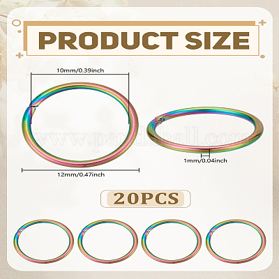 20 шт. Открытые соединительные кольца из нержавеющей стали 304 STAS-LP0004-83-1