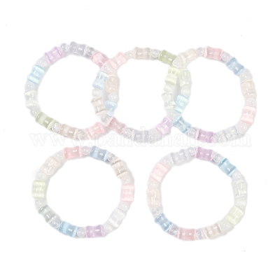 Браслеты из натурального селенита с бусинами для женщин BJEW-F481-02-1