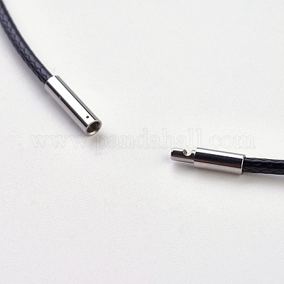 Воском хлопка ожерелье шнура материалы MAK-G003-07C-1