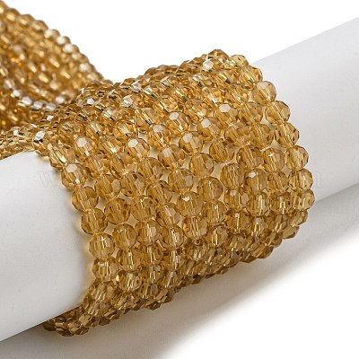 Прозрачные стеклянные бусины EGLA-A035-T4mm-D17-1