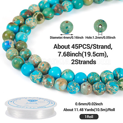 Наборы для самостоятельного изготовления браслетов из бусин натурального регалита/императорской яшмы/морского осадка DIY-TA0002-69A-1