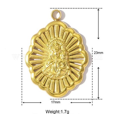 Подвески из нержавеющей стали 304 STAS-OY002-23G-1