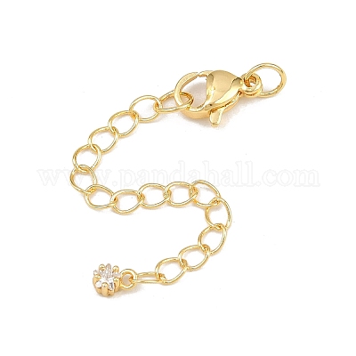 Латунные микрокристаллы кубического циркония с цепочкой KK-H480-57G-1