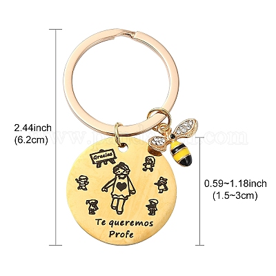 Брелок из эмалевого сплава и нержавеющей стали 201 KEYC-YW00091-01-1