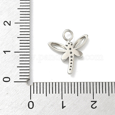 Латунные микропаве прозрачные подвески с фианитом KK-H528-05B-P-1