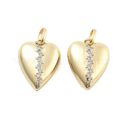 Подвески из латуни с прозрачным фианитом KK-U009-01A-G-1