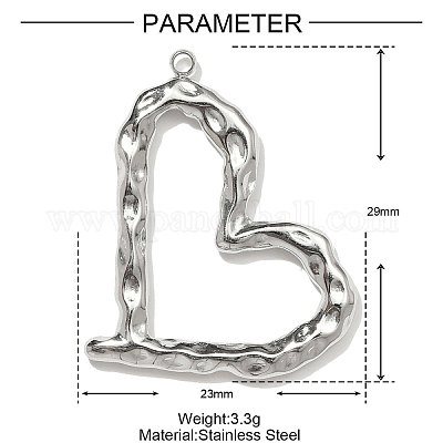Подвески из нержавеющей стали 304 STAS-OY001-26P-1