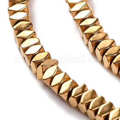 Гальванические нити из синтетических немагнитных гематитовых бусин G-H027-A01-01-1