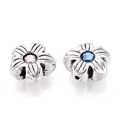 Сплавочные овальные бусины тибетского стиля  TIBE-N013-27AS-1