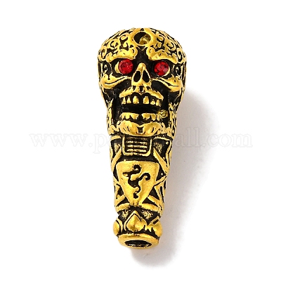 Бусины гуру из сплава в тибетском стиле с 3 отверстием PALLOY-F313-07AG-1