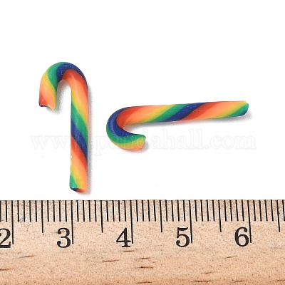 Рождественские бусины из полимерной глины ручной работы CLAY-P005-03B-07-1