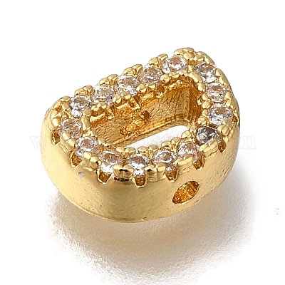 Покрытие стойки латунь микропаве прозрачные кубические циркониевые бусины KK-G500-30G-D-1