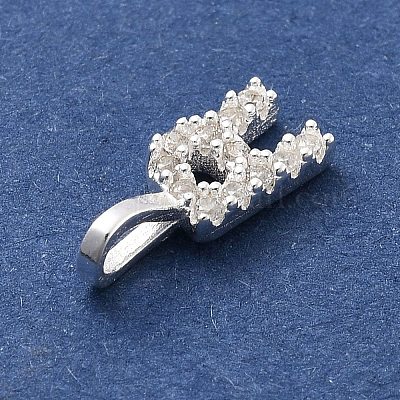 925 серебро с подвесками из кубического циркония. STER-Q004-01R-S-1