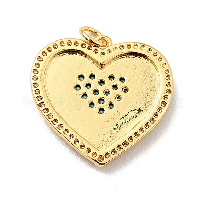 Латунные микро проложить кубического циркония подвески KK-E015-18G-1