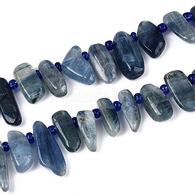 Натуральные нити из кианита / цианита / дистенового бисера&nbsp;G-Z091-A22-1