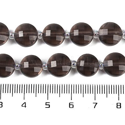 Натуральные ледяные обсидиановые бусинки G-B094-A08-01-1