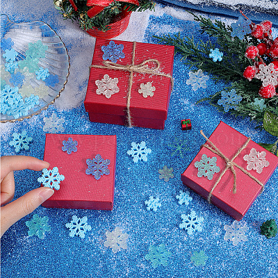 80 шт. 8 стиля рождественских полупрозрачных смоляных кабошонов RESI-SC0003-40-1