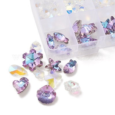 Подвески из гальванического стекла 70шт. GLAA-FS0001-57-1