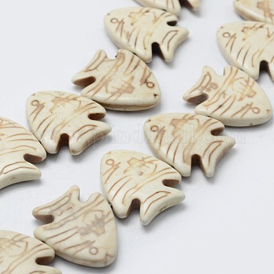 Бусины из синтетического магнезита G-P228-55-1