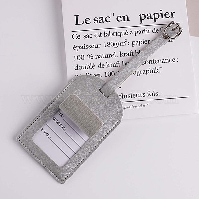 Вырезанная полая бирка для багажа из искусственной кожи 4 шт. OFST-CL0001-01A-01-1