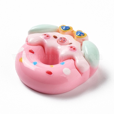 Кабошоны из непрозрачной смолы на тему свиньи RESI-I057-A01-1