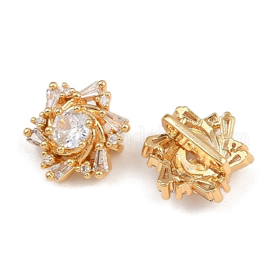 Латунные микропаве целларовые дистанционные планки из кубического циркония KK-F910-23G-03-1