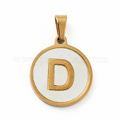 Вакуумное покрытие pvd нержавеющая сталь 304 с подвесками из белой ракушки STAS-G268-01D-G-1