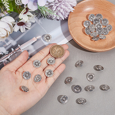 30 шт. пуговицы из цинкового сплава BUTT-GO0001-01-1